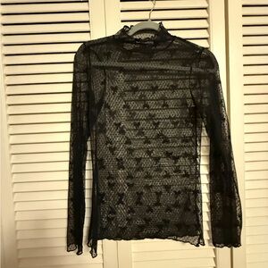 Elegant Black Lace Top